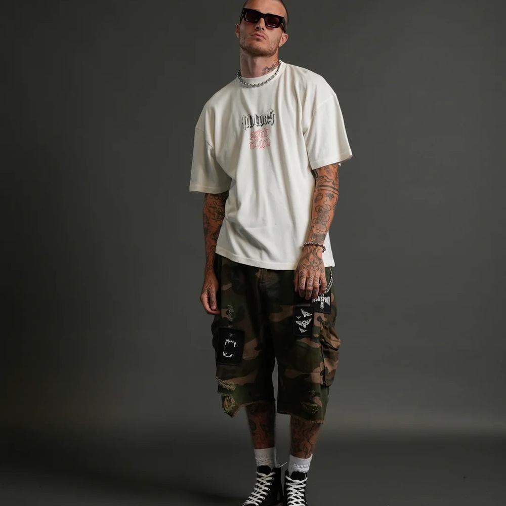 Darc Sport -ETERNAL BLOOD "PREMIUM" OVERSIZED TEE IN CREAM - Picture 5 of 6